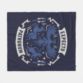 Expecto Patronum Vintage Silhouet Grafisch Fleece Deken (Voorkant (Horizontaal))