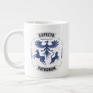 Expecto Patronum Vintage Silhouet Grafisch Grote Koffiekop