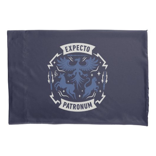 Expecto Patronum Vintage Silhouet Grafisch Kussensloop (Voorkant)