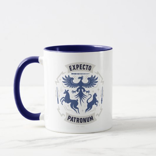 Expecto Patronum Vintage Silhouet Grafisch Mok (Links)
