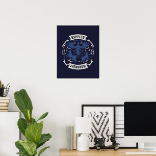 Expecto Patronum Vintage Silhouet Grafisch ontwerp Poster