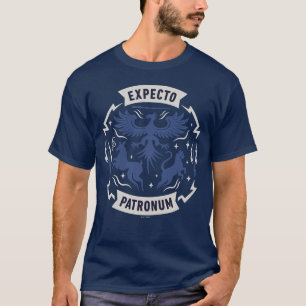 Expecto Patronum Vintage Silhouet Grafisch T-shirt