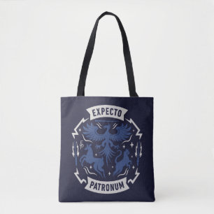 Expecto Patronum Vintage Silhouet Grafisch Tote Bag