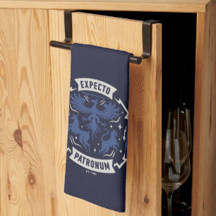 Expecto Patronum Vintage Silhouette Grafisch Theedoek