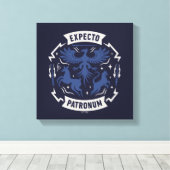 Expecto Patronum Vintage Silhouette Graphic Canvas Afdruk (Insitu (Houten vloer))