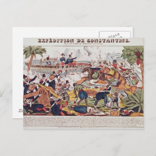 Expeditie in Constantine Briefkaart (Voorkant / Achterkant)