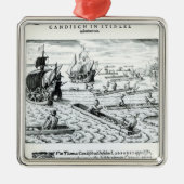 Expeditie van Thomas Cavendish Metalen Ornament (Voorkant)