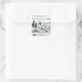 Expeditie van Thomas Cavendish Vierkante Sticker (Tas)