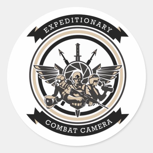 Expeditionary Combat Camera Atlantic Sticker (Voorkant)