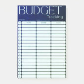 Expense Budget Tracking Post merkt op Post-it® Notes (Voorkant)