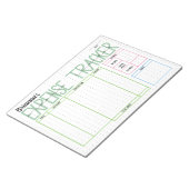Expense Tracker Kleurrijke Spaargrafiek Notitieblo Notitieblok (Schuin)