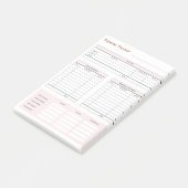 Expense Tracker Post-It Notes (Schuin)