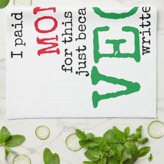 Expensief Vegan Tea Towel Theedoek (Gevouwen)