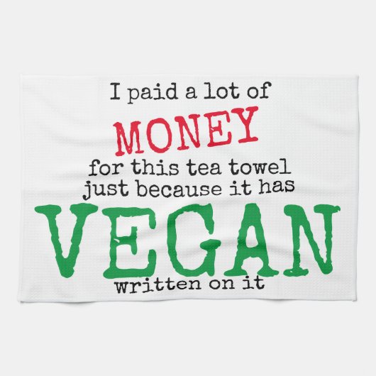 Expensief Vegan Tea Towel Theedoek (Horizontaal)