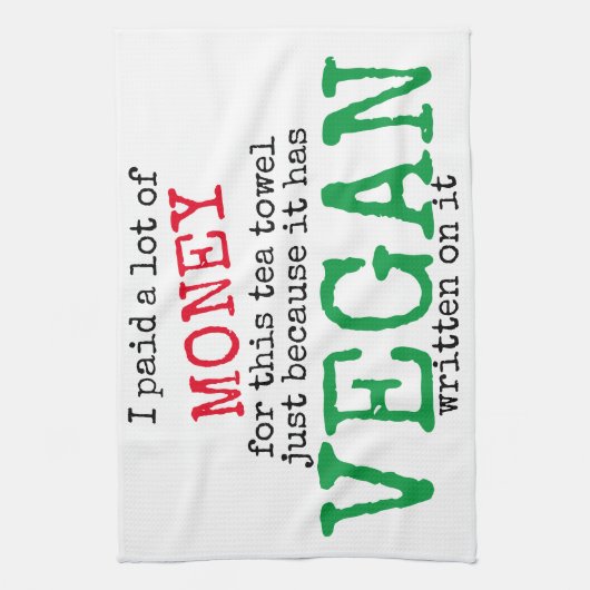 Expensief Vegan Tea Towel Theedoek (Verticaal)