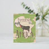 Experience Afrika Vintage Reisposter Briefkaart (Staand voorkant)