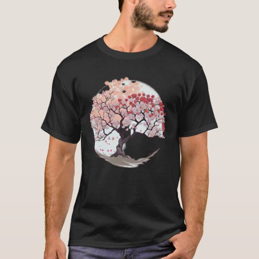 Experience the Wonder of Nature with a Cherry Blos T-shirt (Voorkant)