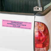 ?EXPERIENCED? BESLUITEN 2:38 VOOR VROUWEN BUMPERSTICKER (Op Truck)