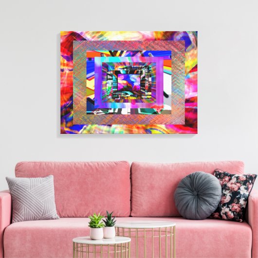 Experiment #2 canvas afdruk (Insitu (Woonkamer))