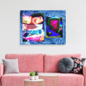 Experiment # 3 canvas afdruk (Insitu (Woonkamer))