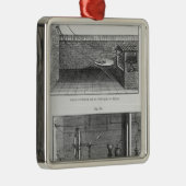 Experiment van Louis Galvani op kikkers Metalen Ornament (Rechts)