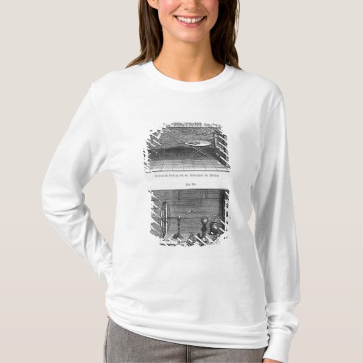 Experiment van Louis Galvani op kikkers T-shirt (Voorkant)