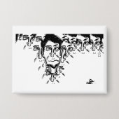 Experimental cartoon art button (Voorkant)