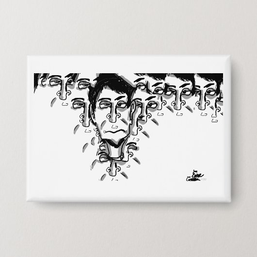 Experimental cartoon art button (Voorkant)