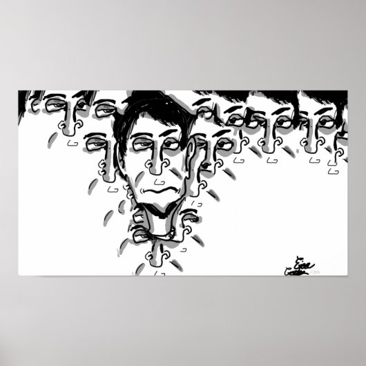 Experimental cartoon art poster (Voorkant)