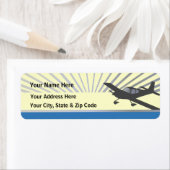 Experimenteel vleugelvliegtuig met lage vleugels etiket (Insitu)