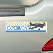 Experimenteel Vliegtuig Bumpersticker (Op auto)