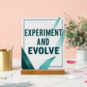 Experimenteer en evolueer optie 2 acryl bord (Huwelijk)