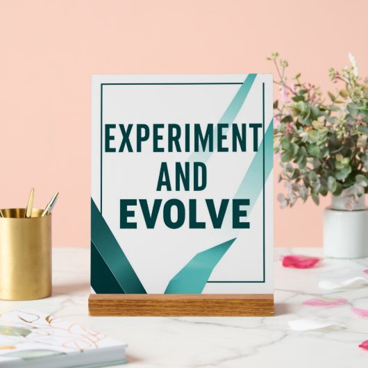 Experimenteer en evolueer optie 2 acryl bord (Huwelijk)