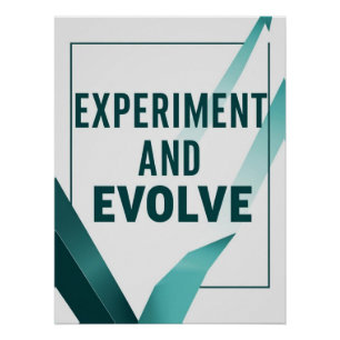 Experimenteer en evolueer optie 2 perfect poster