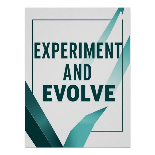 Experimenteer en evolueer optie 2 perfect poster (Voorkant)