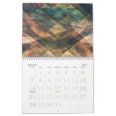 Experimentele Abstracte digitale Art Calendar Kalender (Mar 2027)