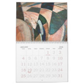 Experimentele Abstracte digitale Art Calendar Kalender (Jan 2026)