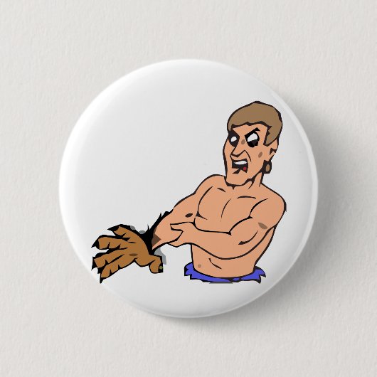 Experimentele bearman ronde button 5,7 cm (Voorkant)