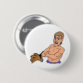 Experimentele bearman ronde button 5,7 cm (Voorkant /achterkant)