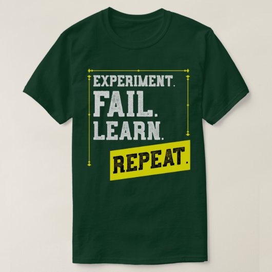 Experimentele fout Leer de Laboratoriumfysica herh T-shirt (Design voorkant)
