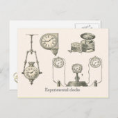 Experimentele klokken briefkaart (Voorkant / Achterkant)