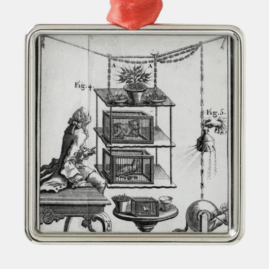 Experimenten met elektriciteit metalen ornament (Voorkant)