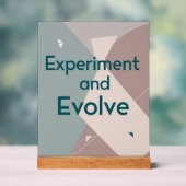 Experimenteren en evolueren acryl bord (Neutraal)