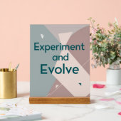 Experimenteren en evolueren acryl bord (Huwelijk)