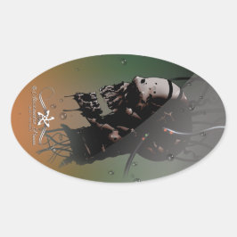 EXPERIMENTEREN OVALE STICKER