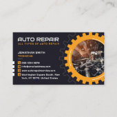 Expert Auto Repair, Car Service, Mechanic & Garage Visitekaartje (Voorkant)