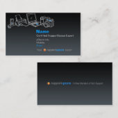 Expert Biz-kaart (zwart) Visitekaartje (Voorkant / Achterkant)