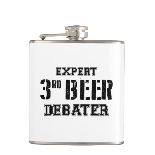 Expert derde bier debater heupfles (Voorkant)