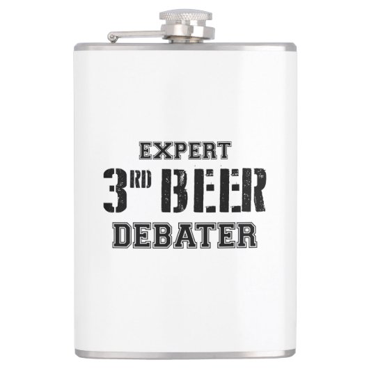 Expert derde bier debater heupfles (Voorkant)
