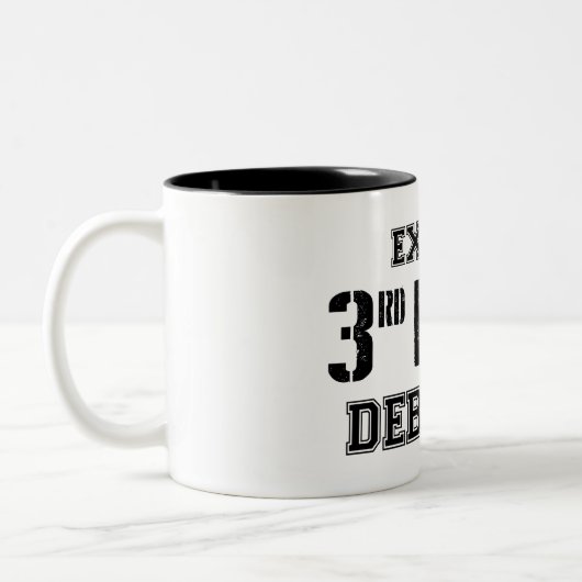 Expert derde bier debater tweekleurige koffiemok (Links)